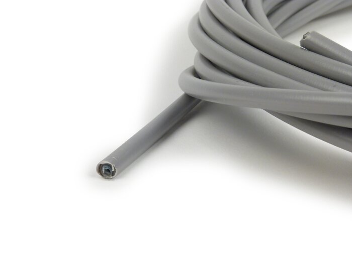 Cable hose -OEM QUALITY PTFE- Ø inner = 2,8mm, Ø outer = 5,8mm (10m) - grey