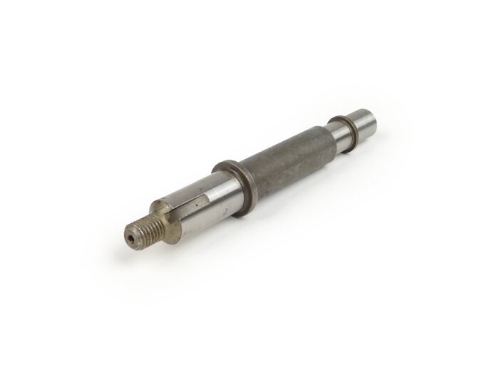 Hulpas as -OEM KWALITEIT- Vespa P 200E (tot nr. VSX1T 109055), Rally180 (VSD1T), Rally200 (VSE1T) - Lager zitting: Ø=15mm, bus: Ø=11.5mm, lengte: 121mm