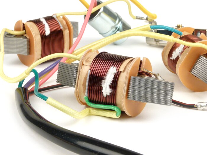Kit de reparación de la placa base de encendido - CALIDAD OEM (bobina, condensador, contacto, juego de cables)- Vespa Sprint (VLB1T), Sprint Veloce (VLB1T), GT (VNL2T), GTR (VNL2T), Super 125 (VNC1T), Super 150 (VBC1T)
