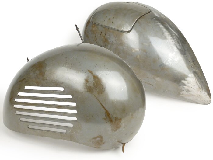 Set penutup samping -KUALITAS PREMIUM- Vespa VL1T, VL2T, VB1T, VN2T, ACMA - logam, dicetak