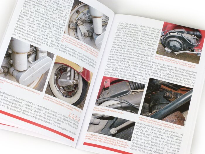 Buku -Panduan praktis untuk membeli Vespa klasik oleh Mark Paxton- model Vespa 2-tak klasik tahun 1960-2008 (61 halaman, bahasa Jerman)