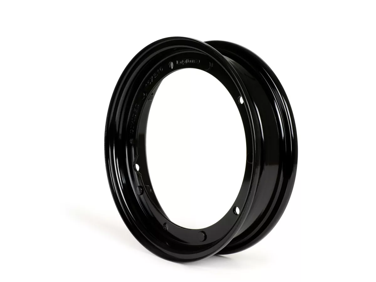 Wheel rim -BGM ORIGINAL 2.10-10', steel V2.0 - Vespa (type PX) - Vespa Smallframe V50, 50N, Special, PV, ET3, PK50-125 (S/XL/XL2), Largeframe PX, T5, Sprint, Rally, GT/GTR, LML Star, Deluxe - black