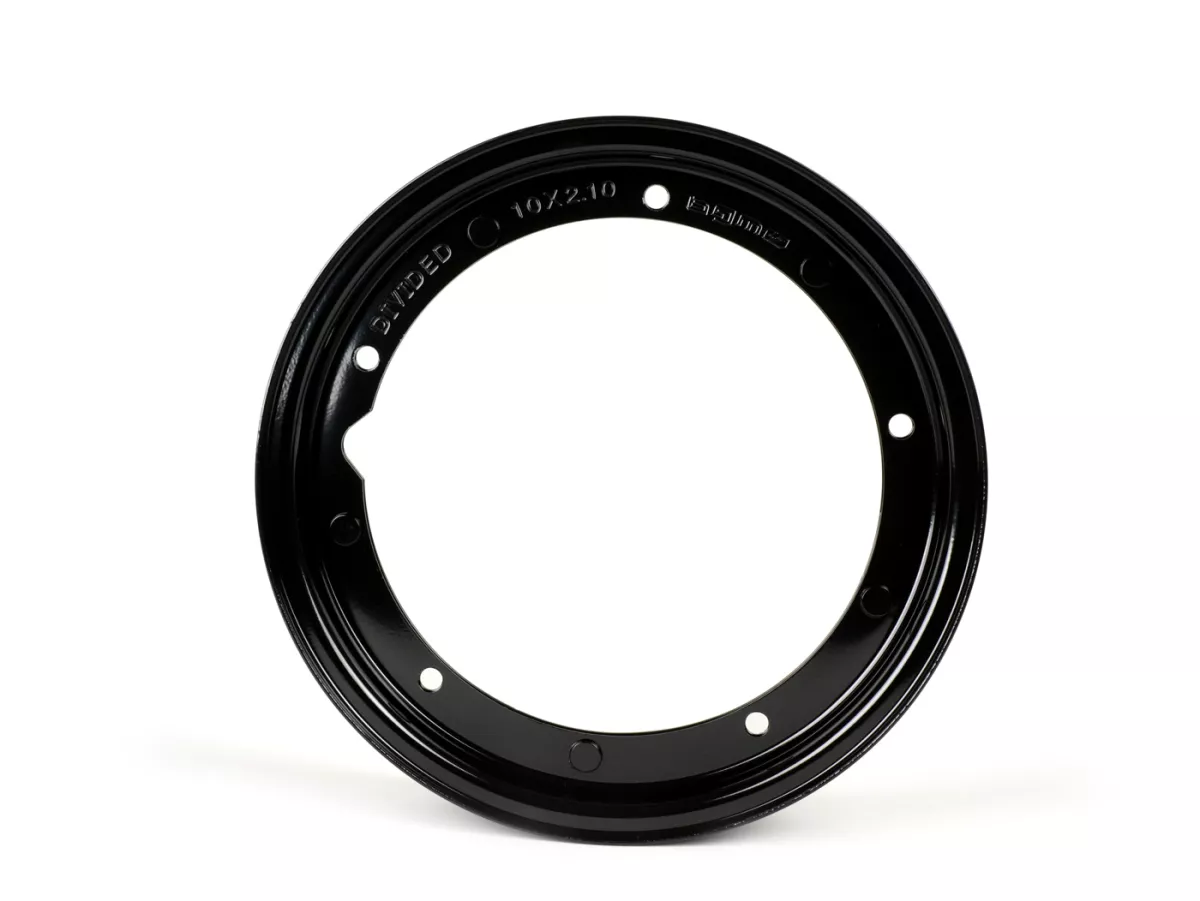 Wheel rim -BGM ORIGINAL 2.10-10', steel V2.0 - Vespa (type PX) - Vespa Smallframe V50, 50N, Special, PV, ET3, PK50-125 (S/XL/XL2), Largeframe PX, T5, Sprint, Rally, GT/GTR, LML Star, Deluxe - black