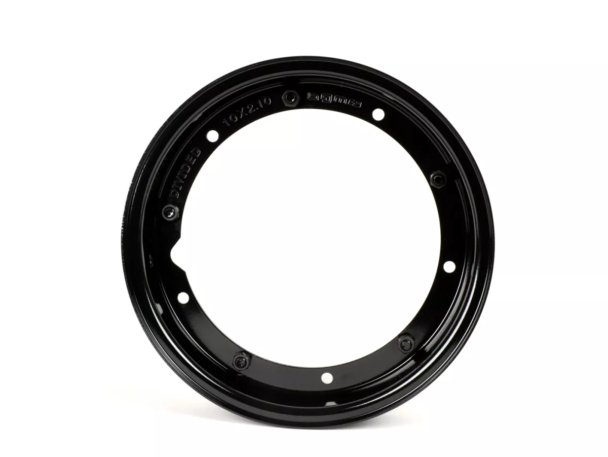Wheel rim -BGM ORIGINAL 2.10-10', steel V2.0 - Vespa (type PX) - Vespa Smallframe V50, 50N, Special, PV, ET3, PK50-125 (S/XL/XL2), Largeframe PX, T5, Sprint, Rally, GT/GTR, LML Star, Deluxe - black