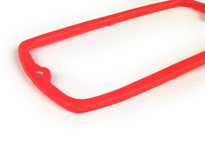 Gasket lensa lampu belakang -CASA LAMBRETTA- Lambretta LI Seri 3&2 (dari tahun 1961), LI Special, SX, TV Seri 3&2 (dari tahun 1961) - Lubang tengah (tipe CEV, Carello) - Merah