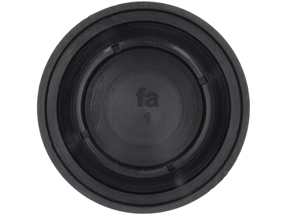 Tutup mur roda / tromol rem Ø = 39mm -KUALITAS OEM- Vespa PK S, PK XL, PK XL2 - Hitam