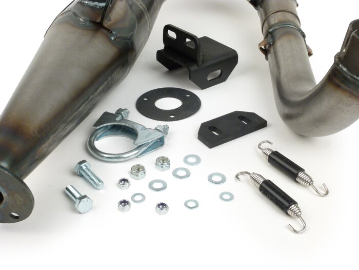 Escape (sólo cuerpo sin silenciador) -PM TUNING PM24 Evolution- Vespa PX80, PX125, PX150, TS, Sprint, Sprint Veloce, GT, GTR, Super, GL, VNA, VNB, VBA, VBB - sin pintar