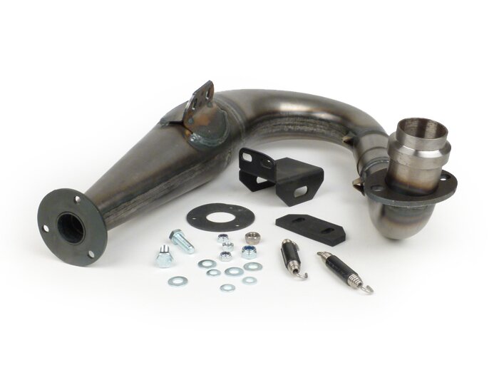Knalpot (hanya bodi tanpa peredam suara) -PM TUNING PM19 Evolution - Vespa T5 125cc - tidak dicat