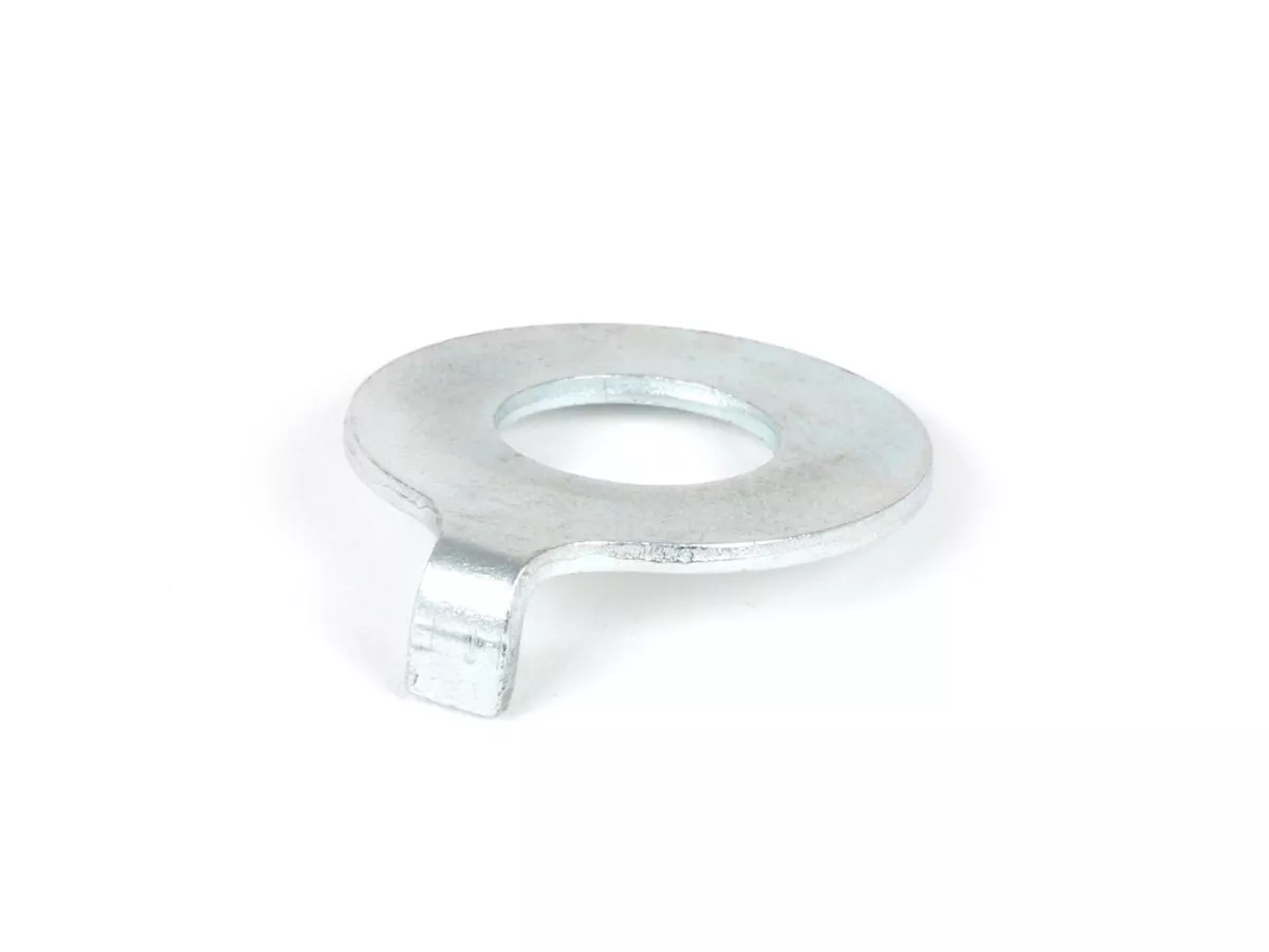 Arandela de seguridad para el perno de pivote del basculante -CALIDAD OEM- Vespa Rally180 (VSD1T), Rally200 (VSE1T), Sprint150 (VLB1T), TS125 (VNL3T), GTR125 (VNL2T), GT125 (VNL2T), Super, VNB5T (a partir de 026921) hasta VNB6T, VBB2T (a partir de 212456)