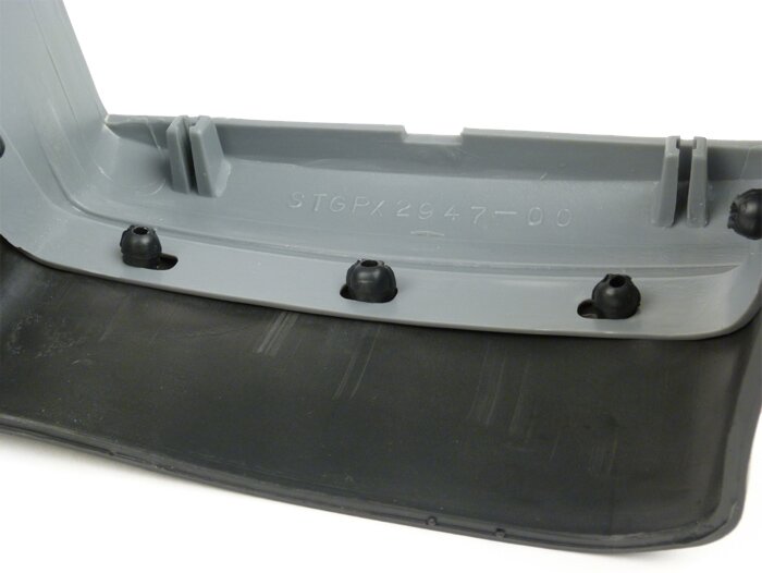 Bavette arrière -QUALITÉ OEM- Vespa PX ancienne (1977-1983), PX80E Lusso (V8X1T, -103053), PX200E Lusso (VSX1T, -317397) - gris
