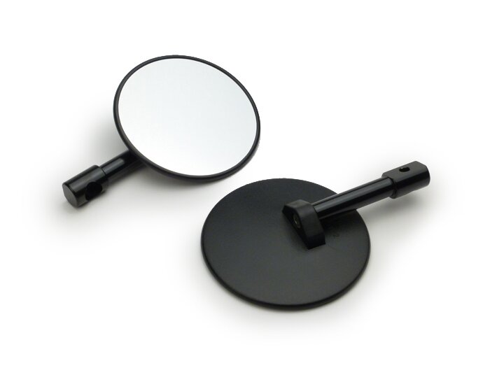 Mirror set -CNC handle bar ends- Ø=100mm - black