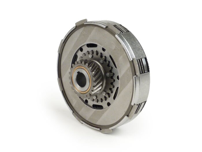 Kopling -VESPA tipe 7 pegas (Ø115mm) - untuk roda primer asli (gigi heliks) 67/68 gigi - 4 cakram - 21 gigi