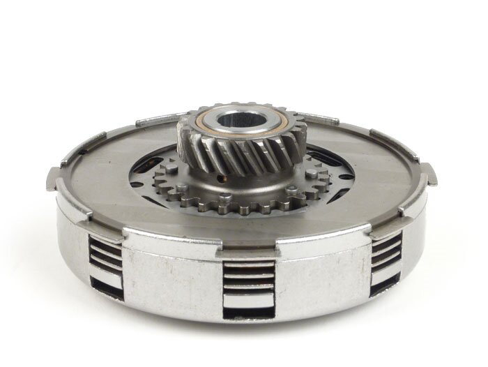 Kopling -VESPA tipe 7 pegas (Ø115mm) - untuk roda primer asli (gigi heliks) 67/68 gigi - 4 cakram - 21 gigi