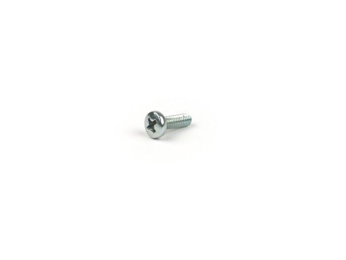 Schroef -DIN 7985- M4 x 12mm (gebruikt om klemplaat electrochoke, knipperlichten en knipperlichtlenzen Vespa PK XL2 te bevestigen)