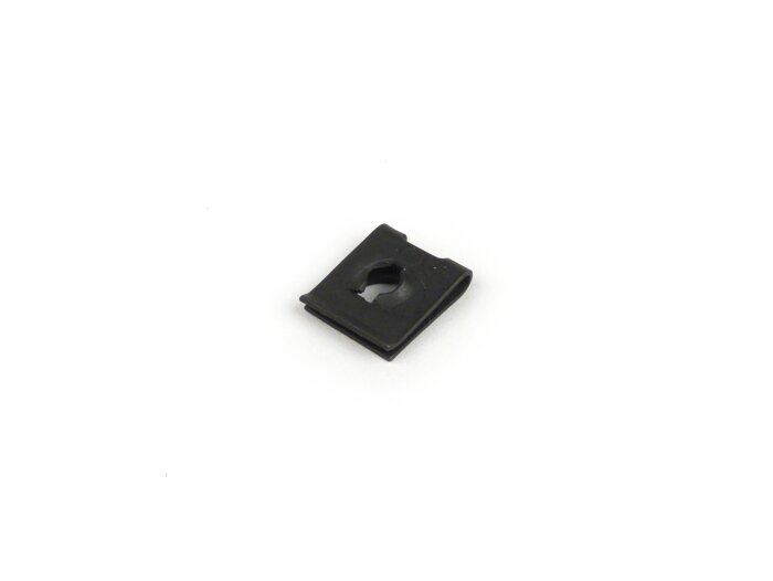 Sheet metal nut -PIAGGIO- Ø=4,8mm 12x15mm used for cylinder cover Vespa V50, PV125, ET3, PK S, PK XL