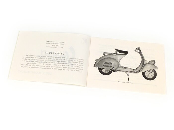 Gebruikershandleiding -VESPA- Vespa 125 (1954)
