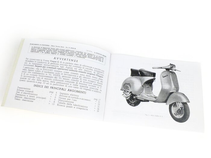 Manuel d’utilisation -VESPA- Vespa GS 150 (1959-1961)