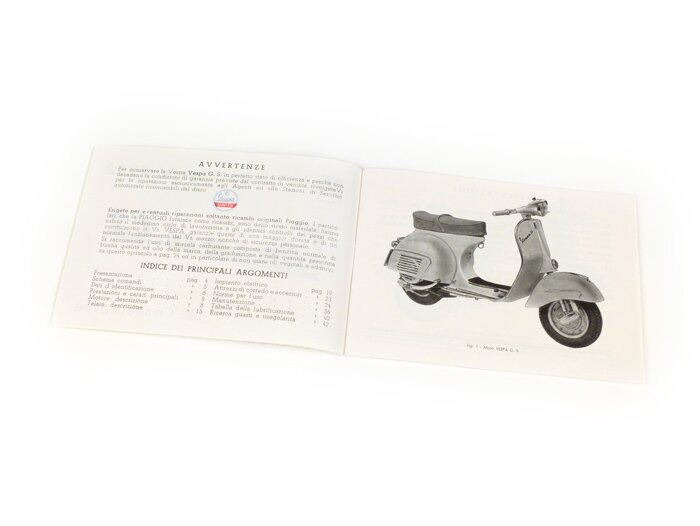 Gebruikershandleiding -VESPA- Vespa GS 160 (1962)