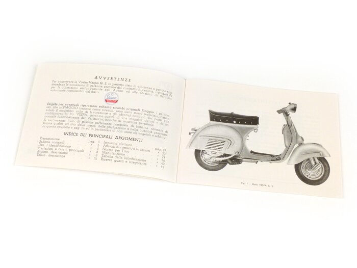 Gebruikershandleiding -VESPA- Vespa GS 160 (1963)