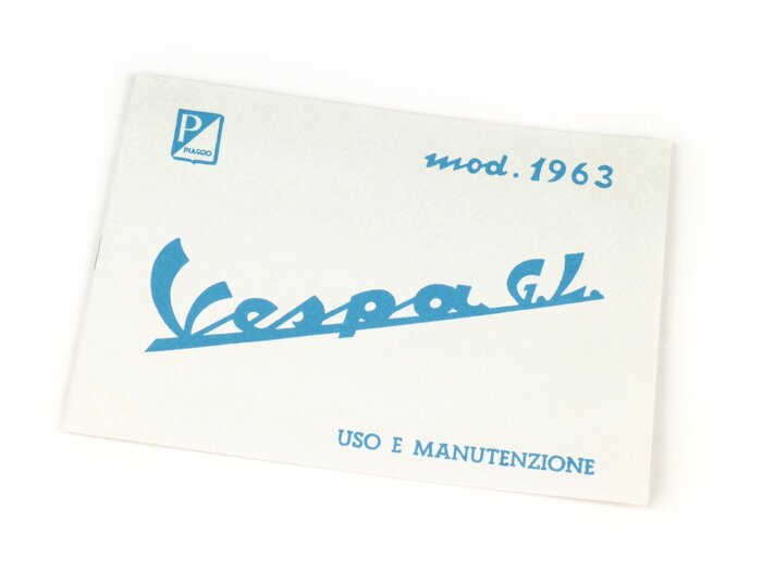 Gebruikershandleiding -VESPA- Vespa GL (1963)