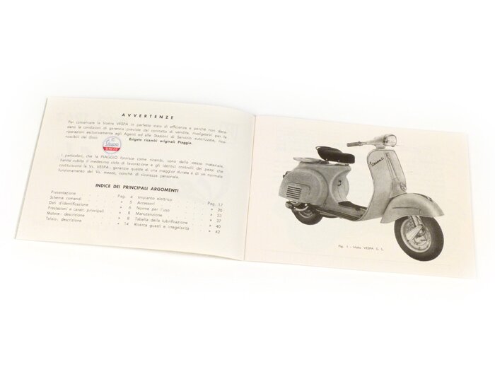 Gebruikershandleiding -VESPA- Vespa GL (1963)