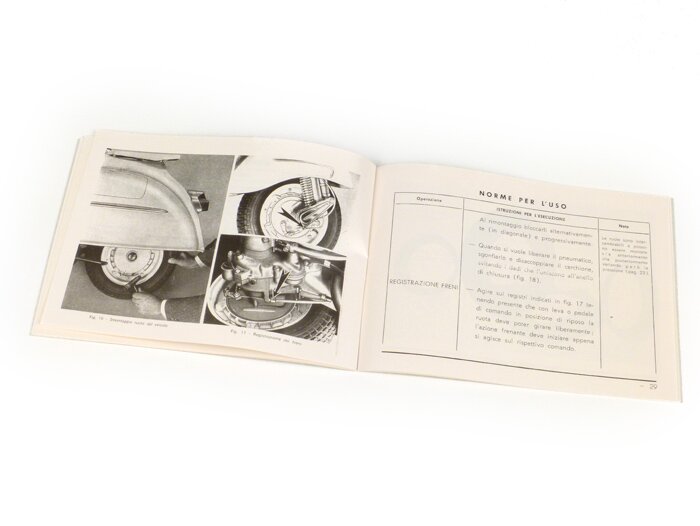 Gebruikershandleiding -VESPA- Vespa GL (1963)