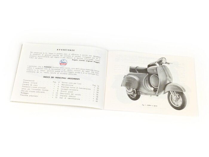 Manuale d'uso -VESPA- Vespa 90 Super Sprint (1965)