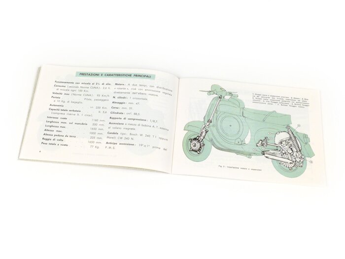 Manuale d'uso -VESPA- Vespa 90 Super Sprint (1965)