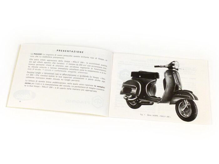 Manuel d’utilisation -VESPA- Vespa Rally 200