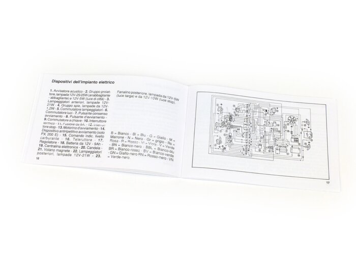 Manuel d’utilisation -VESPA- Vespa PX 125E, PX 150 E, PX 200 E (1983)