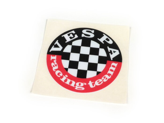Sticker -VESPA Racing Team- Ø=60mm