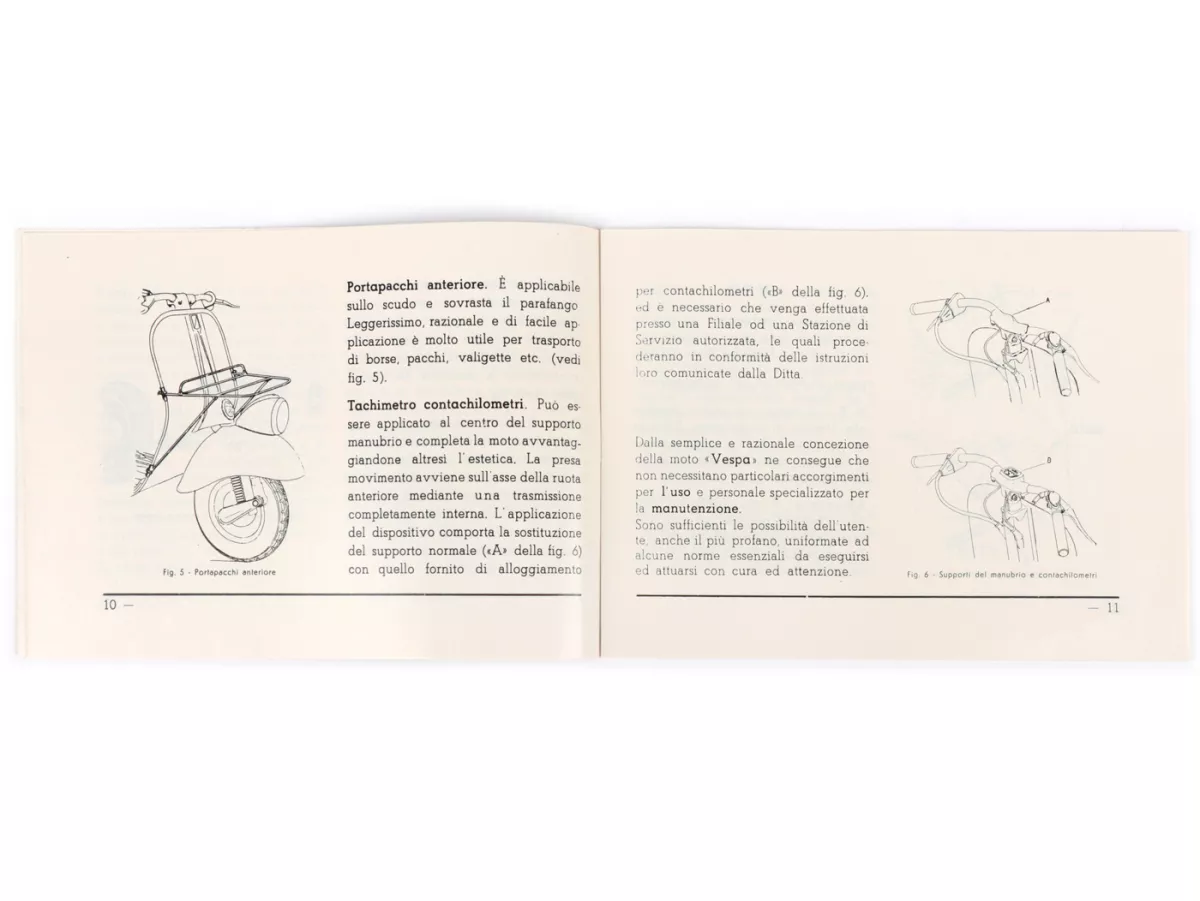 Manuel d’utilisation -VESPA- Vespa 125 (1955)