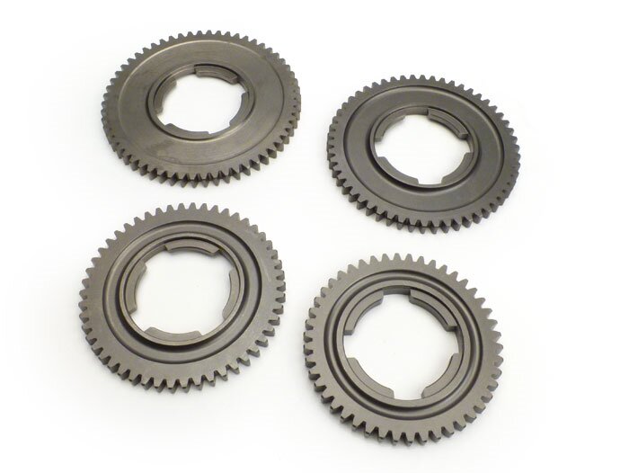 Kit pignons de vitesse -QUALITÉ OEM- Vespa V50, V90, 50N, PV125, ET3, SS50, SS90, PK S, PK XL1, PK XL2, ETS - (46, 50, 54, 58 dents)