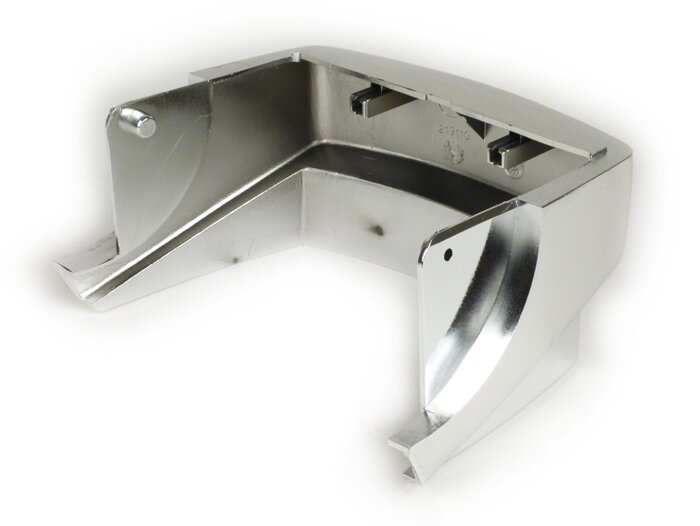 Rear mudflap -OEM QUALITY- Vespa PX My, Millenium (1998-2000) - chrome