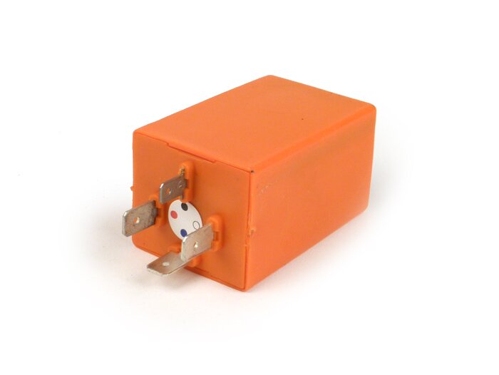 Knipperlichtrelais -PIAGGIO 4-pins- 12V- Vespa 50 automatic (V5P2T), PK50 S automatic (VA51T), PK80 S automatic (VA81T), PK50 S (V5X2T), PK80 S (V8X5T), PK50 S Lusso (V5X2T), PK50 XL automatic (VA51T)