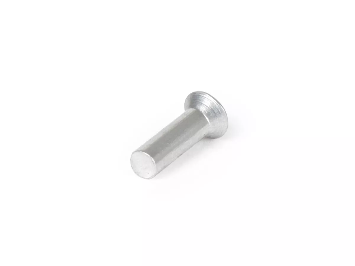 Remache avellanado de aluminio para banda de rodadura -CALIDAD OEM, sobremedida- Vespa V50, PV125, ET3, PK, PX, Sprint, Rally - Ø=4mm l=10mm