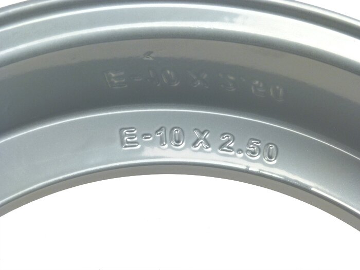 Wheel rim -FA ITALIA Sport tubeless 2.50-10 inch, aluminium-  Vespa (Cosa/SKR type) - silver