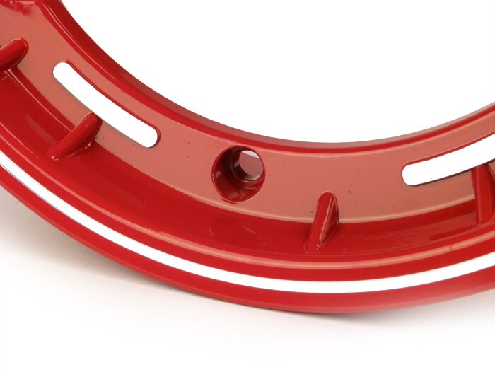 Wheel rim -FA ITALIA Sport tubeless 2.50-10 inch, aluminium-  Vespa (Cosa/SKR type) - red