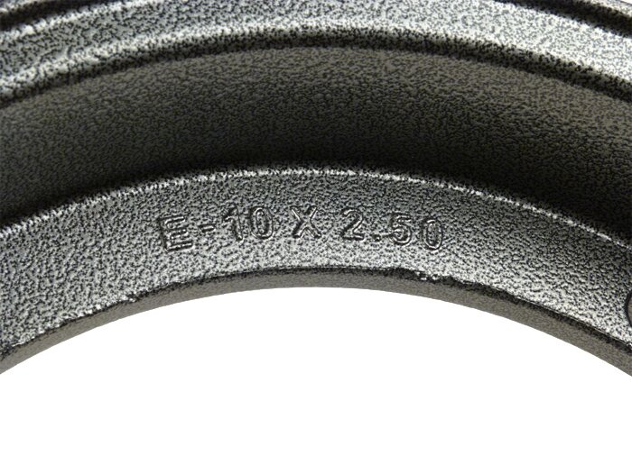 Wheel rim -FA ITALIA Sport tubeless 2.50-10 inch, aluminium-  Vespa (Cosa/SKR type) - anthracite