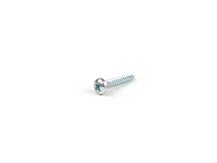 Tornillo de chapa -DIN 7981 H- 4,2x25mm- utilizado para el montaje del cristal de la luz trasera Vespa PX