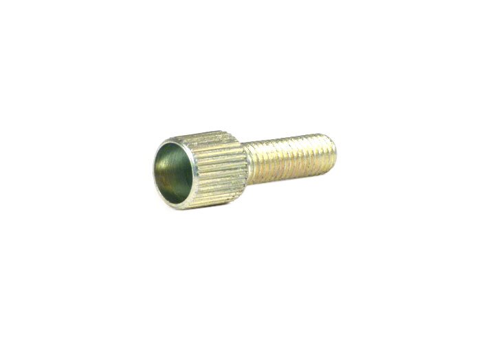Throttle cable guide -DELLORTO- M5 x 0.75 - 0° - with counter nut