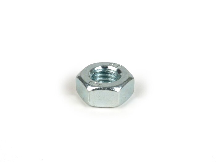 Écrou -DIN 934- M10 x 1,5 (pour boulon fixation moteur Vespa V50, V90, SS50, SS90, PV125, ET3, PK S, PK XL, pour amortisseur/moteur Vespa PX80, PX125, PX150, PX200 (1984-), T5 125cc, Cosa, PK S, PK XL)