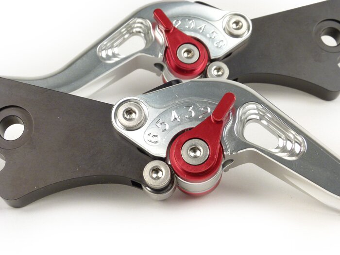 Remhendelset -PM TUNING Sport, verstelbaar- Vespa GT, GTL, GTS 125-300 - Zilver