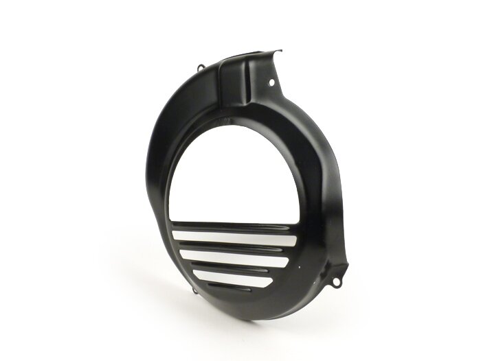 Cache turbine -QUALITÉ OEM- Vespa PX80, PX125, PX150 - noir - modèles avec démarreur électrique