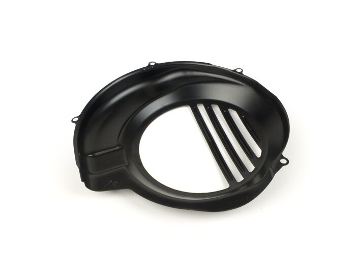 Cache turbine -QUALITÉ OEM- Vespa PX80, PX125, PX150 - noir - modèles avec démarreur électrique