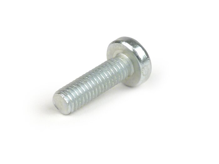 Schroef -DIN 7985- M6 x 20mm (gebruikt voor spanningsregelaar Vespa PX, Cosa, T5 125cc, PK XL, PK XL2)