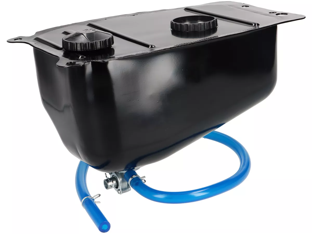 Set tangki bahan bakar dengan keran bensin dan selang -KUALITAS OEM- Vespa PK S, PK XL, PK XL2, PK HP - untuk kendaraan dengan/tanpa pengukur bahan bakar