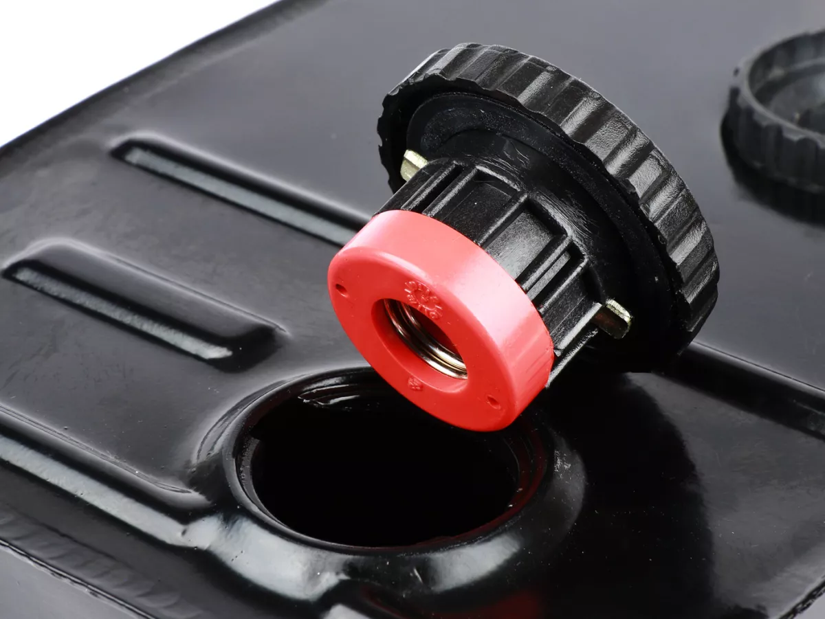 Set tangki bahan bakar dengan keran bensin dan selang -KUALITAS OEM- Vespa PK S, PK XL, PK XL2, PK HP - untuk kendaraan dengan/tanpa pengukur bahan bakar