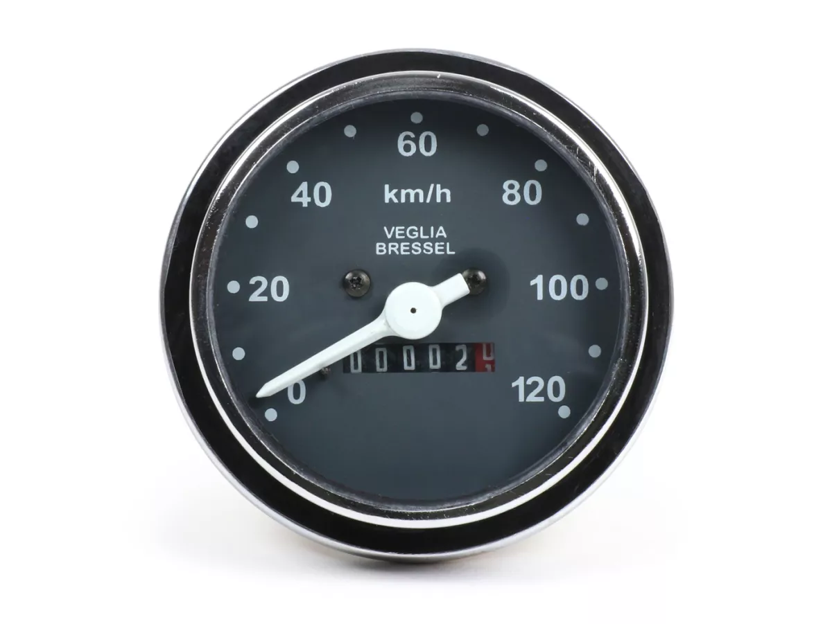 Snelheidsmeter -OEM KWALITEIT- Vespa PK S - 120 km/u - voor originele snelheidsmeterkabel (stekkerverbinding)