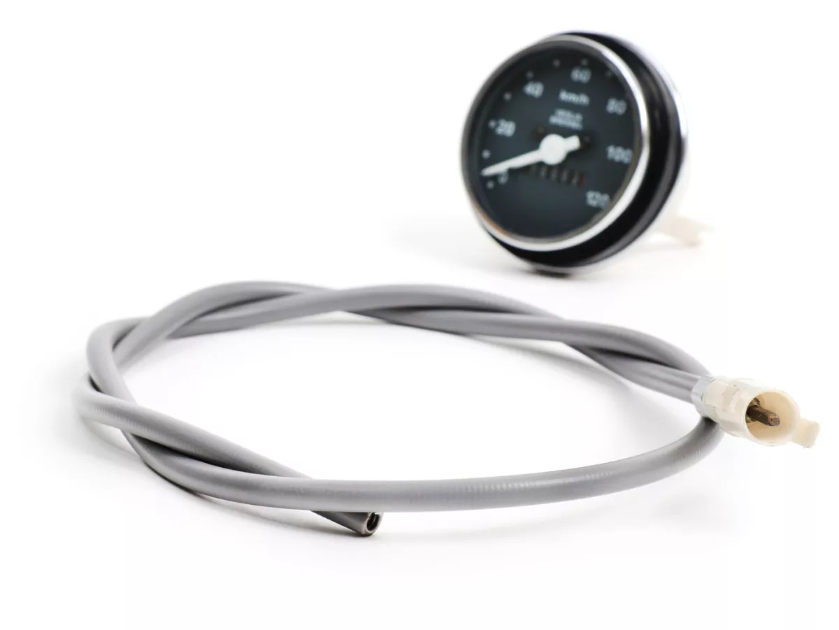Snelheidsmeter -OEM KWALITEIT- Vespa PK S - 120 km/u - voor originele snelheidsmeterkabel (stekkerverbinding)